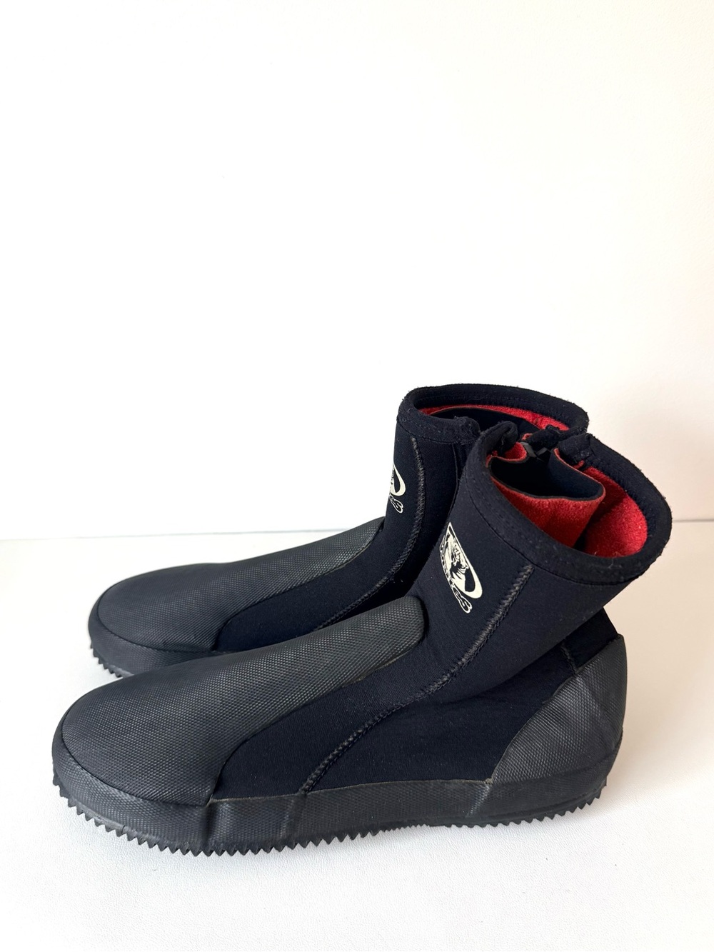 Neoprene Black Dive Paddle Boots with Grip Sole Water Sports Boots Shoes - Picture 4 of 8